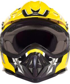 Typhoon Youth Kids Offroad Gear Combo Helmet Gloves Goggles DOT Motocross ATV Dirt Bike MX Motorcycle Large Yellow w/ Yellow Gloves & Goggles 9 71D1i9y1I2L