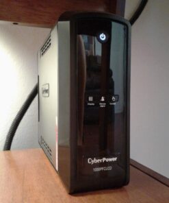 CyberPower CP1000PFCLCD PFC Sinewave UPS System, 1000VA/600W, 10 Outlets, AVR, Mini-Tower, Black 35 71D1yHzyr0L