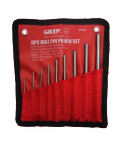 Grip 9 pc Roll Pin Punch Set - Gunsmithing, Automotive, Watch Repair, Jewelry, Crafts - Roll-Up Storage Pouch Included 11 71D2bSIThpL