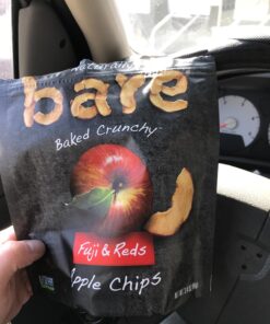 Bare Baked Crunchy Apple Chips, Variety Pack, Gluten Free, 0.53 Ounce Bag, 24 Count 0.53 Ounce (Pack of 24) 10 71D3HDeDSL
