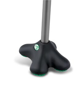 Hugo Mobility 731-858 Adjustable Offset Quadpod Walking Cane with Ultra Stable Cane Tip, Smoke 1 Count (Pack of 1) 6 71D3JdOb5oL