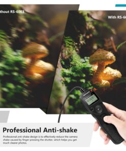 Neewer LCD Timer Shutter Release Remote Control for Canon 700D/T5i, 650D/T4i, 550D/T2i, 500D/T1i, 350D/XT, 400D/XTi, 1000D/XS, 450D/XSi, 60D, 100D, and Pentax Standard Packaging 24 71D3a863m3L