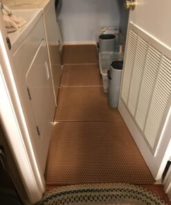 iPrimio Large Cat Litter Trapper Mat w/ Urine/Waterproof Layer - Larger Holes w/ Urine Puppy Pad Option - Cat Litter Mat, Light and Soft (Brown Color) 30x23 - Brown 34 71D3m5iLpL