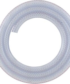 LDR Industries 516 B3810 Reinforced Clear Braided PVC Tubing, Flexible Hose 3/8-Inch ID X 5/8-Inch OD, 10-Feet, Clear Finish