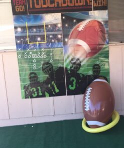 Fun Express 45 inch Inflatable Football And Tee Set, Inflate For Game Day Party Decorations, Sports Theme Photo Props 13 71D46fB5trL