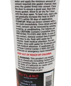 Alternative view of Rutland Products, Black Rutland Stove Gasket Cement, 2.3-Ounce Tube, Size, 2 Fl Oz