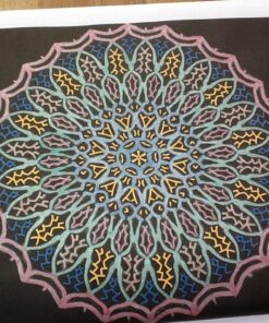 Glowing Mandalas: Coloring Book for Adults Paperback 75 71D4OghTI L