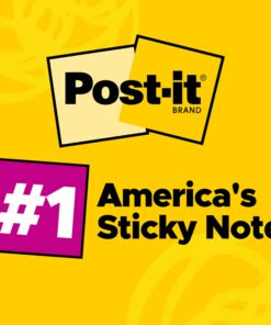 Alternative view of Post-it Notes, 1 3/8 in x 1 7/8 in, 24 Pads, America's #1 Favorite Sticky Notes, Beachside Café Collection, Pastel Colors, Clean Removal, Recyclable (654-14AU)