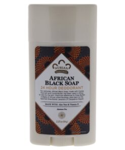 Nubian Heritage 24 Hour Natural Deodorant African Black Soap, 2.25 Oz 2.25 Ounce (Pack of 1)
