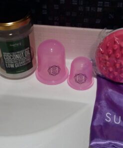 Anti Cellulite Vacuum 2 Cups Set Medical Silicone with Cellulite Massager Remover and Exfoliating Facial Brush for Perfect Body 34 71D5vKXpTzL