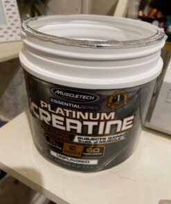 Creatine Monohydrate Powder | MuscleTech Platinum | Pure Micronized | Muscle Recovery + Builder for Men & Women | Workout Supplements | Unflavored (80 Servings) 80 Servings 49 71D6Wn lm6L