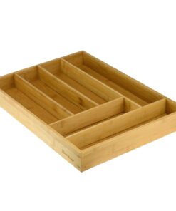 Heim Concept Drawer Organizer Bamboo Cutlery Tray Silverware Organizer/Utensil Holder, Drawer Dividers Organizer for Silverware, Flatware, Knives in Kitchen Non-Expandable, 1PC 13 71D6d18Y1L