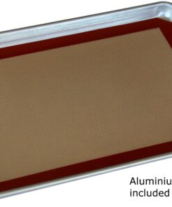 Silicone Baking Mat - Set of 3 Half Sheet (Thick & Large 11 5/8" x 16 1/2") - Non Stick Silicon Liner for Bake Pans & Rolling - Macaron/Pastry/Cookie/Bun/Bread Making - Professional Grade Nonstick 22 71D6pe4yIHL 1