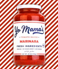 Keto Marinara Pasta and Pizza Sauce by Yo Mama's Foods - Pack of (2) - No Sugar Added, Low Carb, Low Sodium, Gluten Free, Paleo Friendly, and Made with Whole, Non-GMO Tomatoes. 1.56 Pound (Pack of 2) 30 71D77JnmMsL