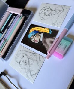 Four Candies Cute Mechanical Pencil Set, 6PCS Pastel Pencils 0.5mm & 0.7mm with 360PCS HB Pencil Leads, 3PCS Erasers and 9PCS Eraser Refills, Aesthetic Mechanical Pencils for Girls Writing 0.5&0.7 mm 35 71D7CL8JxQL