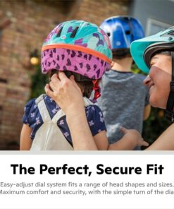 Schwinn Classic Toddler and Baby Bike Helmet, Dial Fit Adjustment, Kids Age 1 - 5 Year Olds, Girls and Boys Suggested Fit 44 - 52 cm X-Small/44-50cm Jungle 25 71D7LFkwaYL