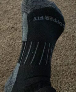 Copper Fit Ankle Length Sport Socks Small-Medium Black 14 71D7moe 9jL