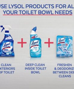 Lysol Clean & Fresh Toilet Bowl Cleaner, Ocean Fresh, 24 oz (Pack of 4) 10 71D9 3VEwEL 1