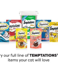 TEMPTATIONS Classic Crunchy and Soft Cat Treats Feline Favorite Variety Pack, 3 oz. Pouches,4 Count 4 Count (Pack of 1) 29 71D9QycOveL 2
