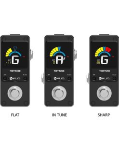 KLIQ TinyTune Tuner Pedal for Guitar and Bass - Mini - Chromatic - with Pitch Calibration and Flat Tuning (Power Supply Required) 32 71D9p5apaYL