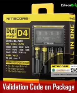 EdisonBright Nitecore D4 Digital Smart Battery Charger for Li-ion Ni-MH Ni-CD with 12V DC Car Adapter, NBM40 18650 Battery Magazine Battery Carry Case 14 71D9vGSvQjL