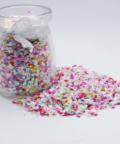 Colorful Manicure Glitter Confetti 1.8oz/50g Mixed Shapes Size 3mm Great for Party Décor, DIY Crafts, Premium Nail Art Etc.. 28 71DA 09v7vL
