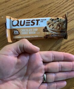 Quest Nutrition Chocolate Chip Cookie Dough Protein Bars, High Protein, Low Carb, Gluten Free, Keto Friendly, 12 Count 33 71DA 9dIscL