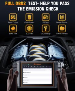 FOXWELL NT726 All System OBD2 Scanner Diagnostic Tool with 12 Services Automotive Diagnostic Code Reader Scan Tool with Oil/EPB/BMS/SAS/TPMS/ABS Bleeding/Injector Coding/Throttle Reset/Air Suspension 19 71DAdMVtcGL