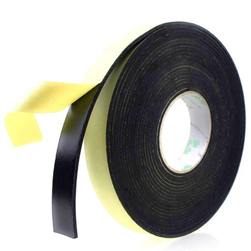 Foam Insulation Tape Adhesive, Seal, Doors, Weatherstrip, Waterproof, Plumbing, HVAC, Windows, Pipes, Cooling, Air Conditioning, Weather Stripping, Craft Tape (66 Ft x 1/8" x 1") 66 Ft x 1/8" x 1"