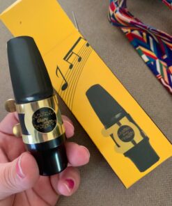 Glory Alto Saxophone Mouthpiece Kit with Ligature,one reed and Plastic Cap-Gold 19 71DBFyynumL