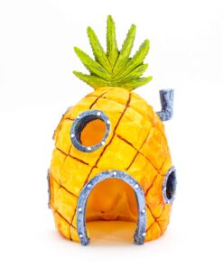 Penn-Plax Spongebob Squarepants Officially Licensed Aquarium Ornament – Spongebob’s Pineapple House – Medium 5.25" Pineapple House 18 71DBORNY69L