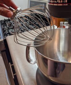 KitchenAid 11-Wire Whip for select 5, 5.5 and 6 Quart Bowl-Lift Stand Mixers,Silver For 5 & 6 QT Bowl Lift Mixers 11 Wire 19 71DBVNWVSoL