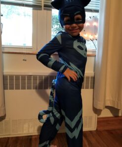 Disguise Catboy Costume for Kids, Official PJ Masks Costume Jumpsuit Toddler Large (4-6) 24 71DBYREZbL