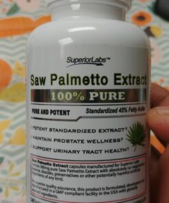 Superior Labs — Saw Palmetto Extract NonGMO, Non Synthetic— 300 mg Dosage, 120 Vegetable Capsules — Supports Urinary Tract Flow & Frequency 29 71DBgo3wdQL 1