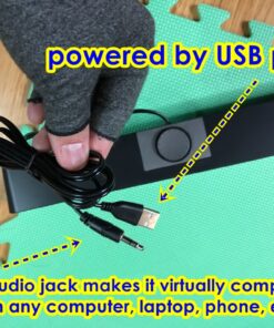 VOTNTUT Computer Speakers,Wired USB Desktop Speaker,Stereo USB Powered Mini Sound Bar Speaker for PC Tablets Desktop Laptop MP3 Mac Air/Pro((USB-C to USB Adapter Included) (Black) Black 34 71DBuzI THL