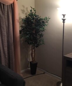 Nearly Natural 5931 6ft. Ficus Tree with Bamboo Planter,Green 13 71DCMJsdvLL