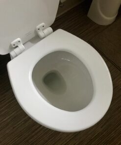 MAYFAIR 848SLOWB 000 Toilet Seat will Slow Close, Never Loosen and Easily Remove, ROUND, Durable Enameled Wood, White 25 71DCdCYef8L