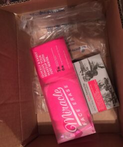 Miracle Face Erase 2 Pack Makeup Remover Face Cloths, Chemical-free, Microfiber, 6 Hair Ties (2 Count, Pink) 2 Count 28 71DCfHLk8xL