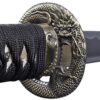Handmade Sword - Aluminium Alloy Unsharpened Iaido Training Katana/Wakizashi Sword, Handmade, Full Tang, Black Scabbard (Dragon Wakizashi) 6 71DDZO JVwL