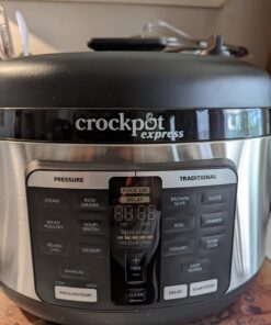 Crock-Pot Express 6 Quart Electric Pressure Cooker and Food Warmer, Programmable Pressure Cooker with Timer, Stainless Steel (2109296) 6-Quart 30 71DEh1LrqoL