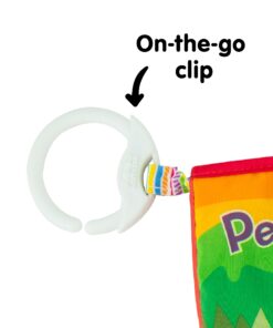 Lamaze Peek-A-Boo Forest Soft Baby Book - Clip-On Cloth Book - Washable Crinkling Fabric Pages for Sensory Play - Teething and Learning Toys for Babies - 6 Months and Up 44 71DFJnkjhrL