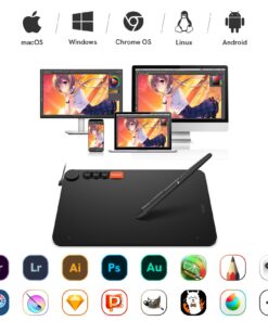 Graphics Drawing Tablet VEIKK Voila L Drawing Pad 10X6 inch,with 4 Customized Keyboard Hot Keys,8192 Levels Battery-Free Stylus Pen,Compatible with PC/Android/Mac/Windows/Linux/Chrome 10*6 inch 29 71DFfXVvuaL