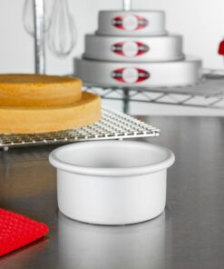 Fat Daddio's Anodized Aluminum Round Cake Pans, 2 Piece Set, 4 x 2 Inch 4 x 2 Inch, Set of 2 Sets 14 71DGPFduTJL