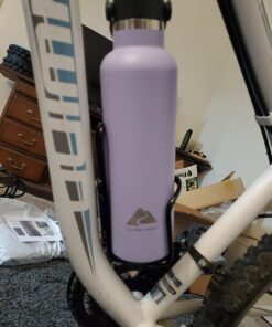 USHAKE Water Bottle Cages, Basic MTB Bike Bicycle Alloy Aluminum Lightweight Water Bottle Holder Cages Brackets(2 Pack- Drilled Holes Required) Black 36 71DHMtXOoCL