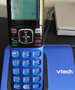 VTech CS6719-15 DECT 6.0 Phone with Caller ID/Call Waiting, 1 Cordless Handset, Blue 1 Handset 47 71DHQ1oJ9IL