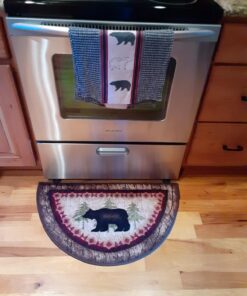 Cozy Cabin CC5275 Birch Bear Non Skid Rug 19"x31" Wedge Brown 19 in x 31 in 35 71DHcmfI 3L