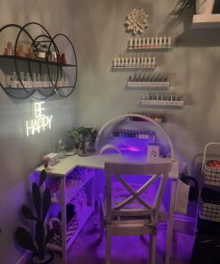 Lufeiya White L Shaped Computer Desk with Power Outlet Shelves, 40 Inch Small Corner Desk for Small Space Home Office, L-Shaped Desk PC Desks, White 39.4" 34 71DIZXcBLXL