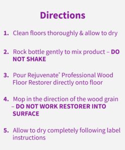 Rejuvenate Professional Wood Floor Restorer and Polish with Durable Finish Easy Mop On Application High Gloss Finish 32oz 32 Fl Oz (Pack of 1) 1 Pack 36 71DIp7aP4GL