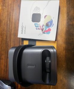 KODAK FLIK HD9 Smart Projector | Mini Black Portable Indoor & Outdoor Movie with Android TV Streaming Apps, Wi-Fi and Bluetooth, Built-In Speakers & Voice Remote | FHD 1080p for Screens Up to 120” 72 71DJ0EbEbeL