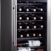 Kalamera Mini Fridge Wine Cooler, 24 Bottle Compressor Freestanding Wine Refrigerator - Single Zone with Stainless Steel Glass Door for Home, Office, Bar, 40°F to 66°F, Drink Fridge. 28 71DJdmLA0HS